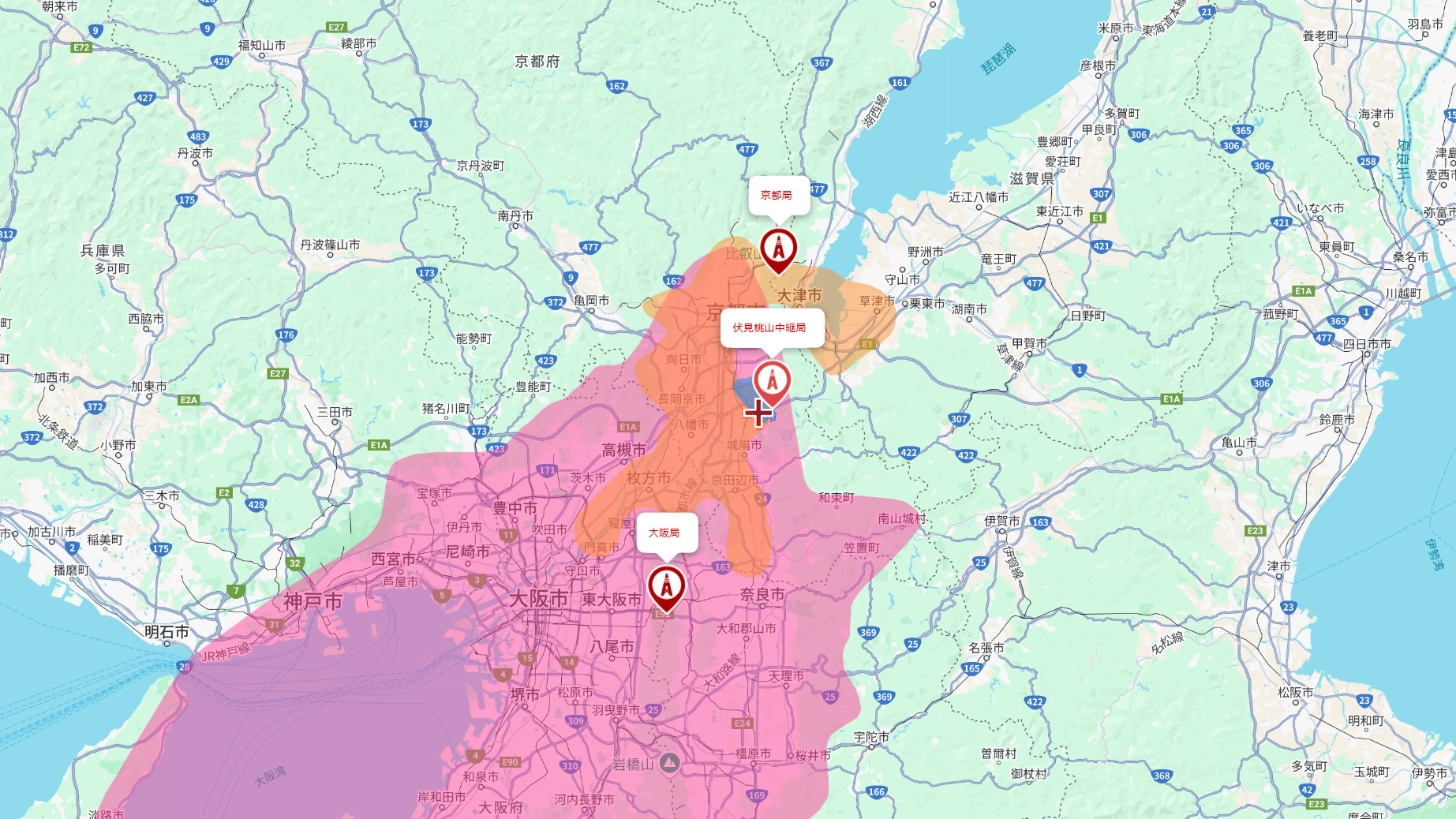 宇治市の電波事情